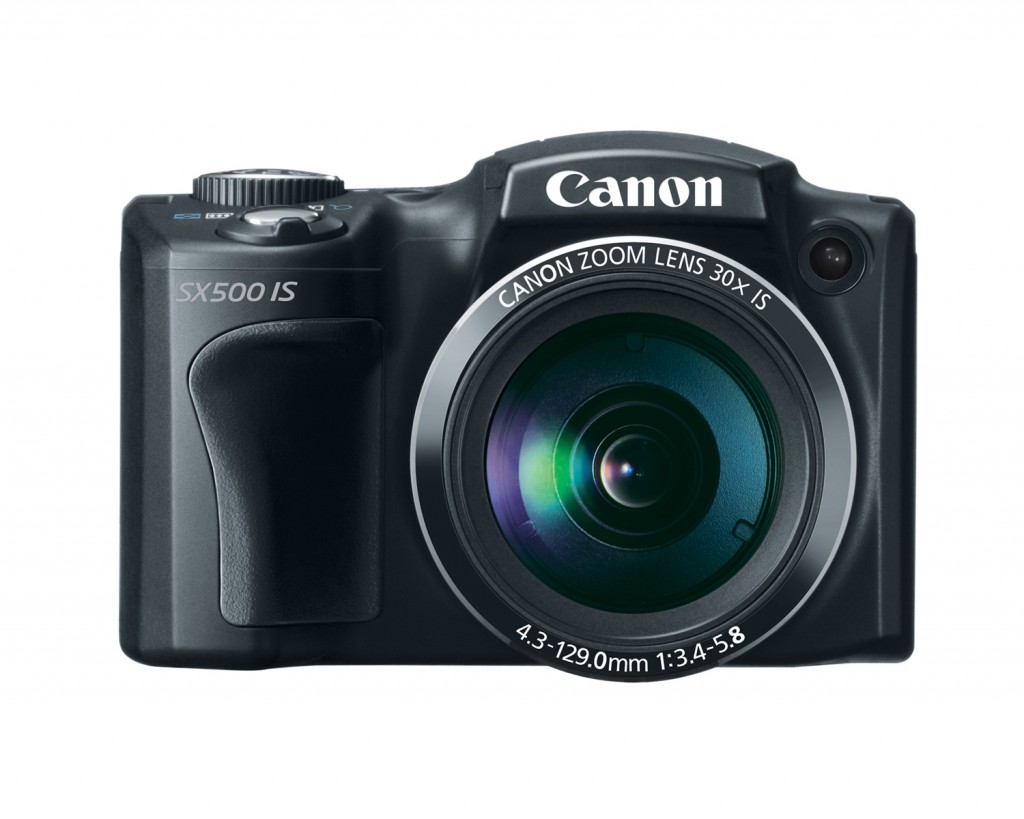 Canon PowerShot SX500 IS Superzoom Camera - Front
