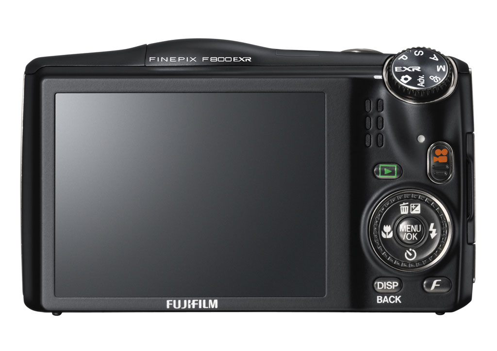 Fujifilm FinePix F800EXR Wi-Fi Pocket Superzoom Camera - Rear LCD & Controls