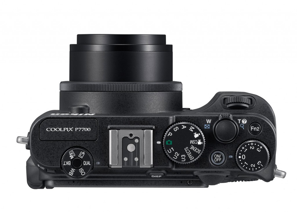 Nikon Coolpix P7700 - Top View With 7.1x f/2.0 Nikkor Zoom Lens