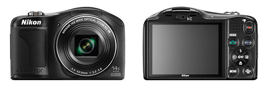 Nikon Coolpix L610 Compact Superzoom Camera - Front & Back