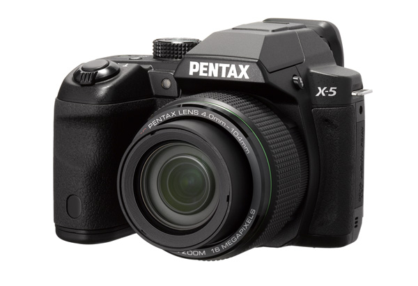 Pentax X-5 26x Superzoom Camera - Black