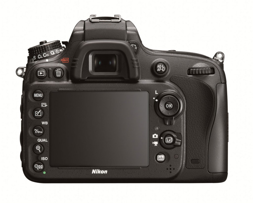 Nikon D600 - Rear View With 3.2-Inch LCD Display