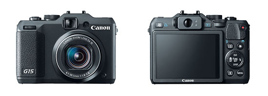 Canon PowerShot G15 High-End Compact Camera - Front & Back