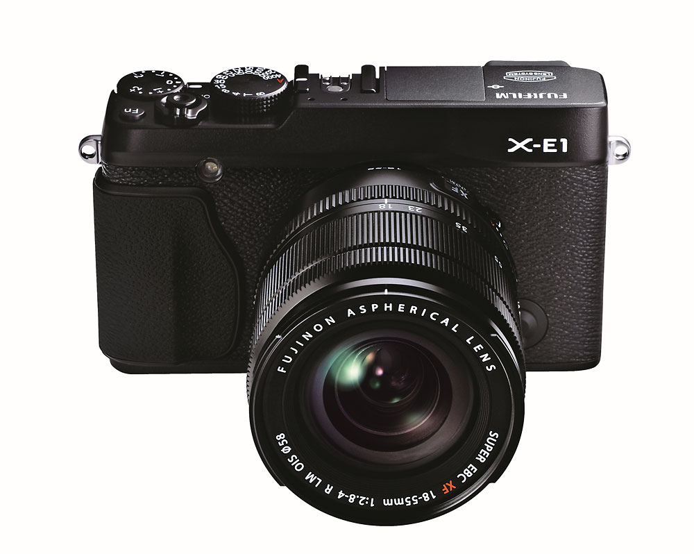 Fujifilm X-E1 With New XF18-55mm Zoom Lens - Black