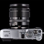 Fujifilm X-E1 - Top View With XF18-55mm Zoom Lens