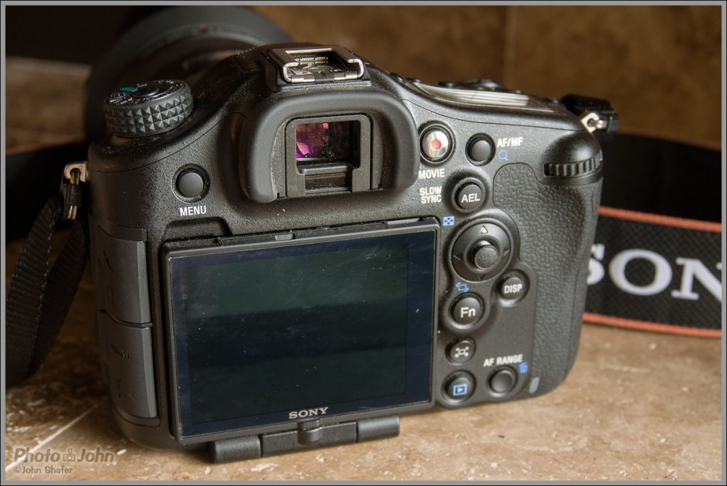 Sony Alpha A99 - Upper Left Rear View