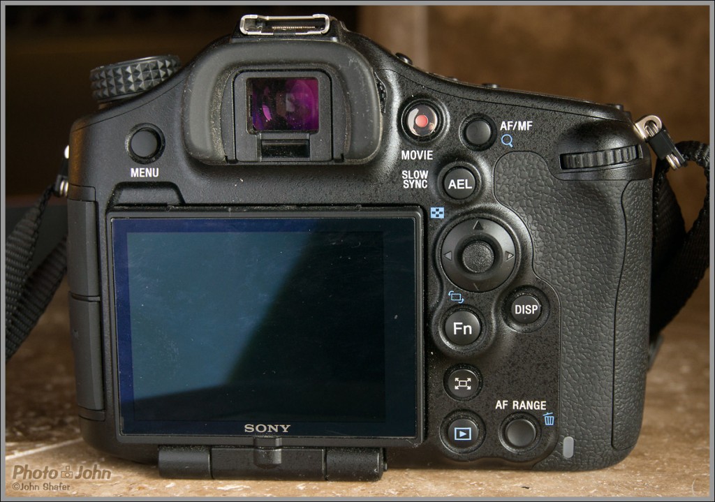 Sony Alpha A99 - Rear View & Controls