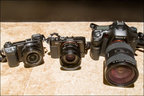 Sony NEX-6, RX1 and A99 Cameras