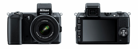 Nikon 1 V2 Mirrorless Camera - Front & Back