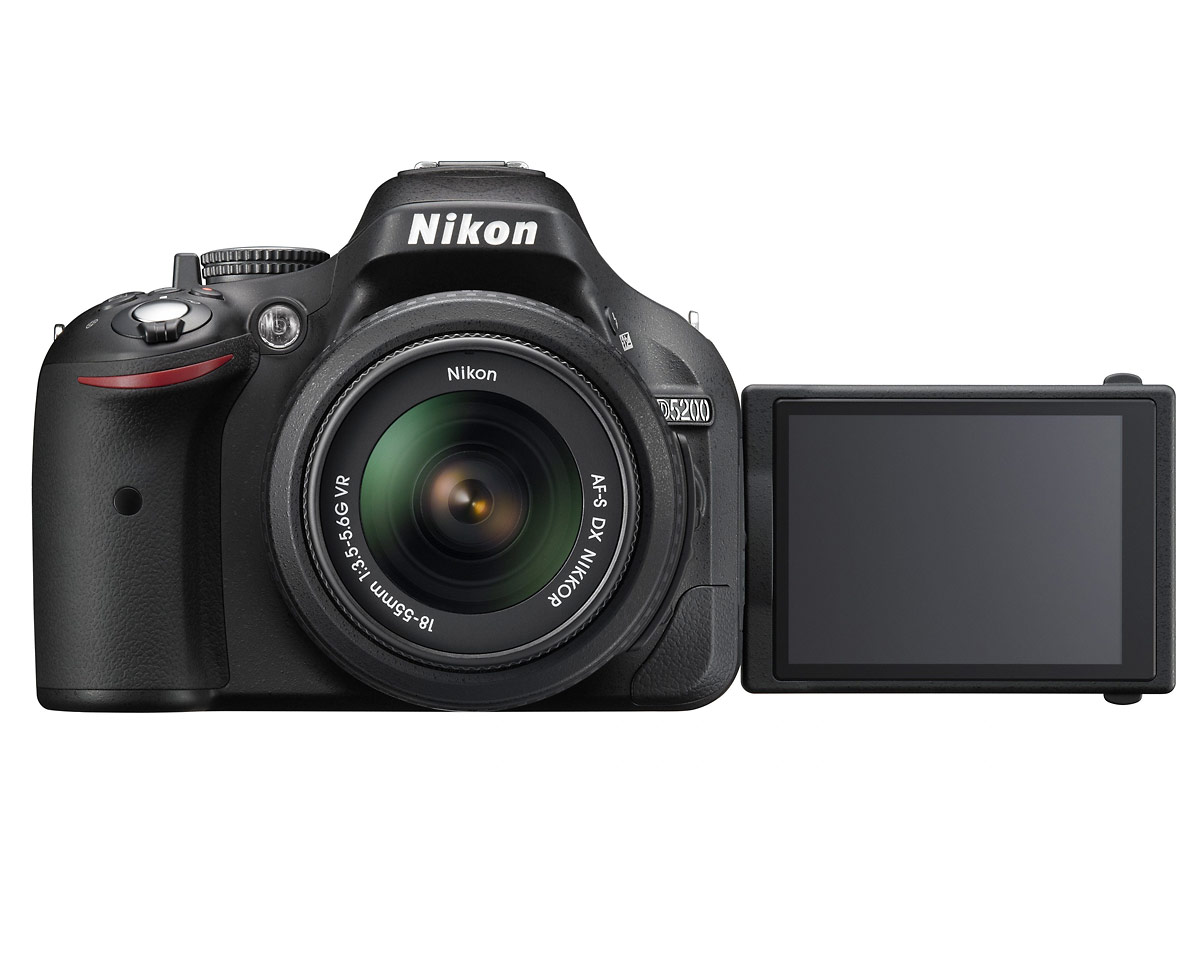 Nikon D5200 Digital SLR - Front With LCD Out