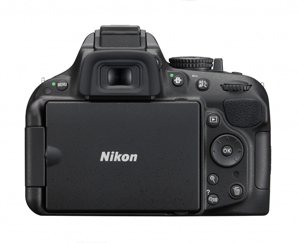Nikon D5200 Digital SLR - Rear View - LCD Closed