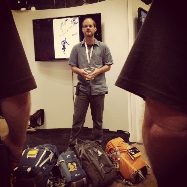 Photographer Dan Bailey, Speaking At The 2012 PhotoPlus Expo Lowepro Booth