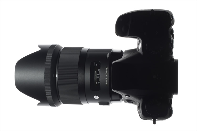 Sigma 35mm F1.4 DG HSM Lens - Mounted On Camera