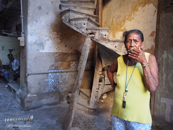 Olympus E-PL5 Sample Photo - Cuban Woman Smoking A Cigar