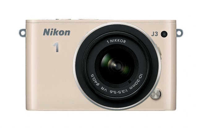 Nikon 1 J3 Mirrorless Camera - Front - Beige