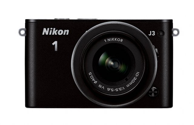 Nikon 1 J3 Mirrorless Camera - Front - Black