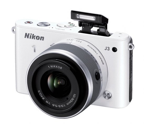 Nikon 1 J3 Mirrorless Camera - Bounceable Pop-Up Flash