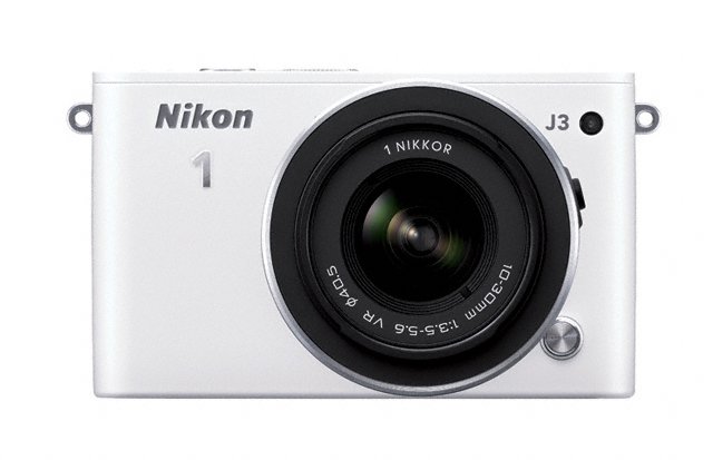 Nikon 1 J3 Mirrorless Camera - Front - White