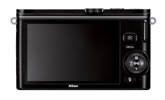 Nikon 1 J3 Mirrorless Camera - Rear LCD Display - Black