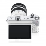 Samsung NX300 - Rear View With Tilting AMOLED Display - White