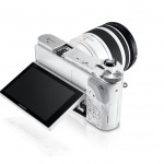 Samsung NX300 Mirrorless Camera - Top View With Tilting AMOLED Display