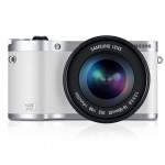 Samsung NX300 Mirrorless Camera - Front View - White
