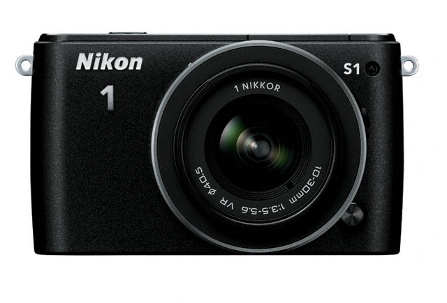 Nikon 1 S1 Mirrorless Camera - Front - Black