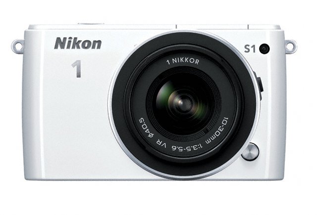 Nikon 1 S1 Mirrorless Camera - Front - White