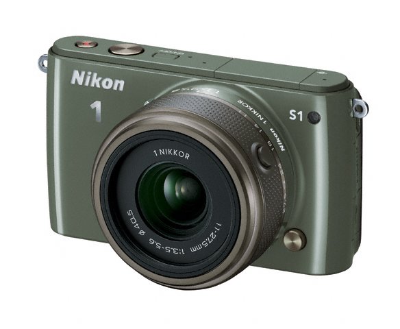 Nikon 1 S1 Mirrorless Camera - Khaki