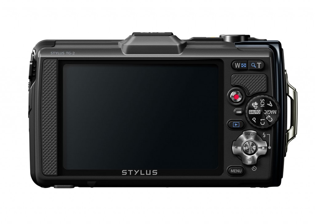 Olympus Stylus Tough TG-2 iHS - Black - Rear