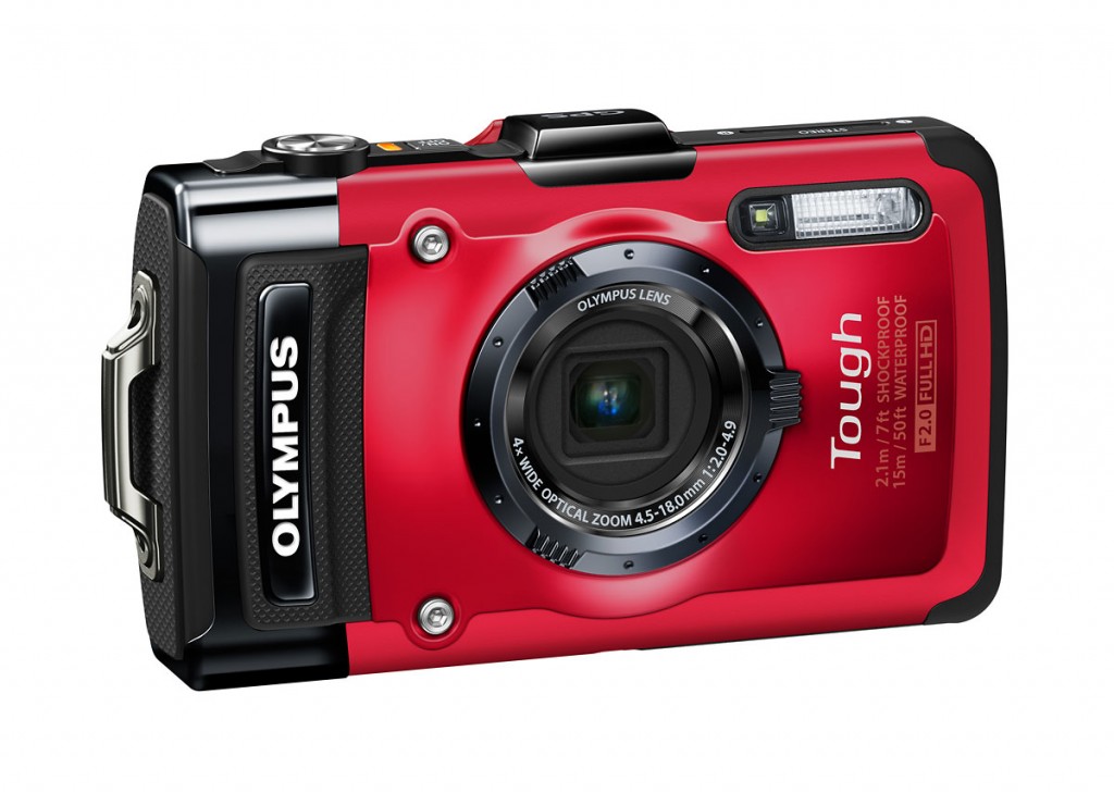 Olympus Stylus Tough TG-2 iHS - Right Front - Red