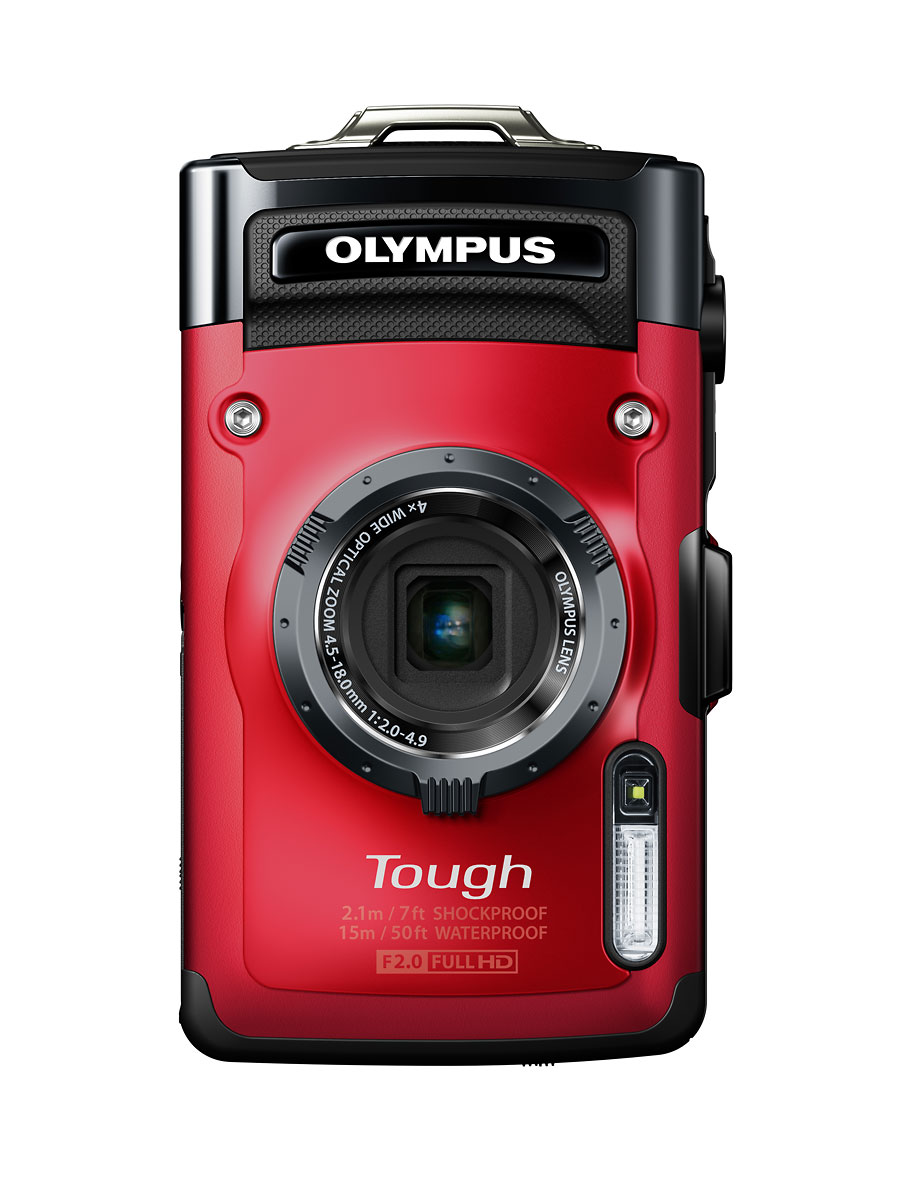 Olympus Stylus Tough TG-2 iHS - Red - Vertical