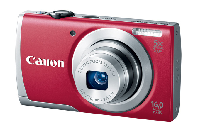 Canon PowerShot A2600 - Red - Angle