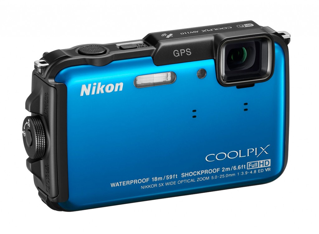 Nikon Coolpix AW110 Rugged Waterproof Camera - Right - Blue