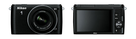 Nikon 1 S1 Mirrorless Camera - Front & Back