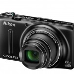 Nikon Coolpix S9500 Pocket Superzoom - Left Angle View - Black