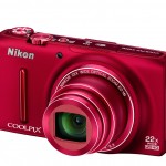 Nikon Coolpix S9500 Pocket Superzoom - Left Angle View - Red