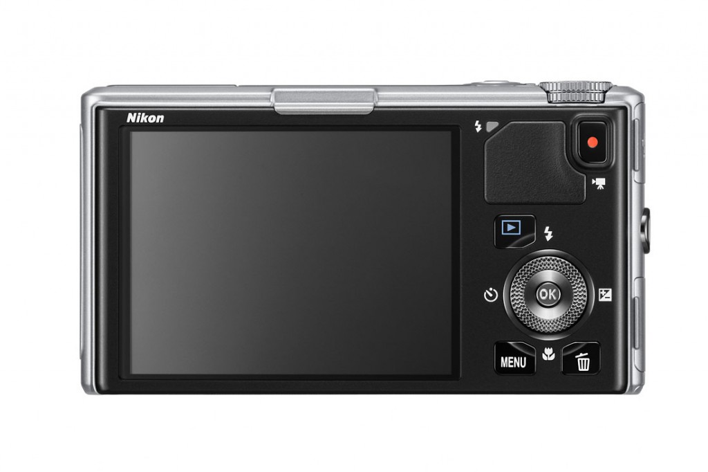 Nikon Coolpix S9500 - Rear OLED Display - Silver