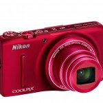 Nikon Coolpix S9500 Pocket Superzoom - Right Angle View - Red