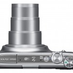 Nikon Coolpix S9500 - Top View With 22x Zoom Lens - Silver