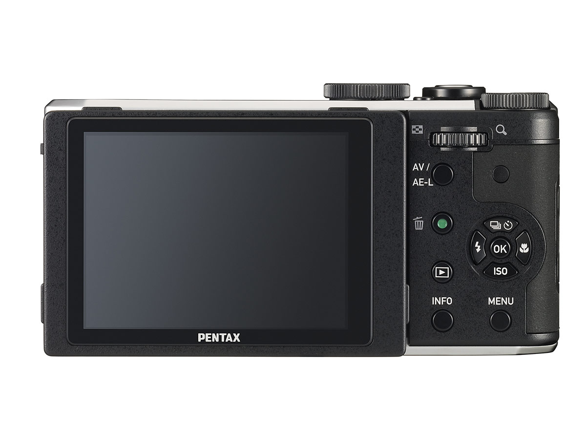 Pentax MX-1 - Rear - Sliver
