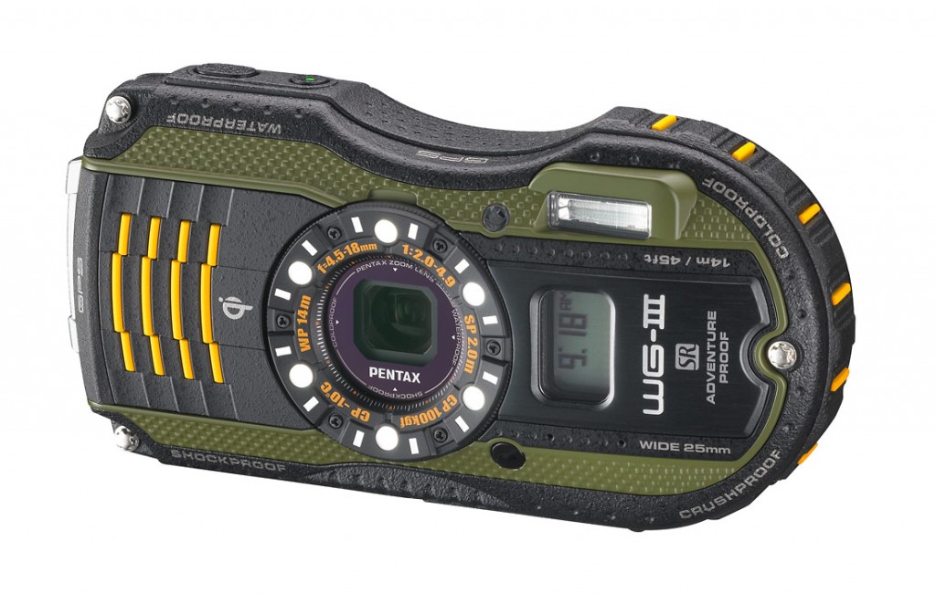 Pentax WG-3 GPS Rugged Waterproof Camera - Green