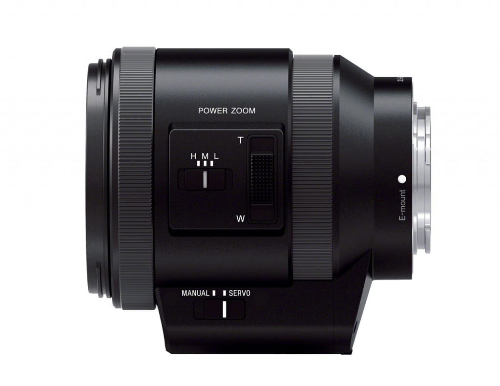 Sony 18-200mm f/3.5-6.3 OSS E-mount Power Zoom Lens - Side