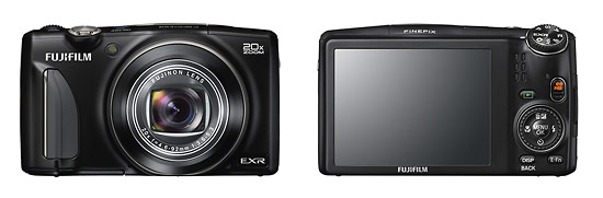 Fujifilm FinePix F900EXR Pocket Superzoom Camera - Front & Back