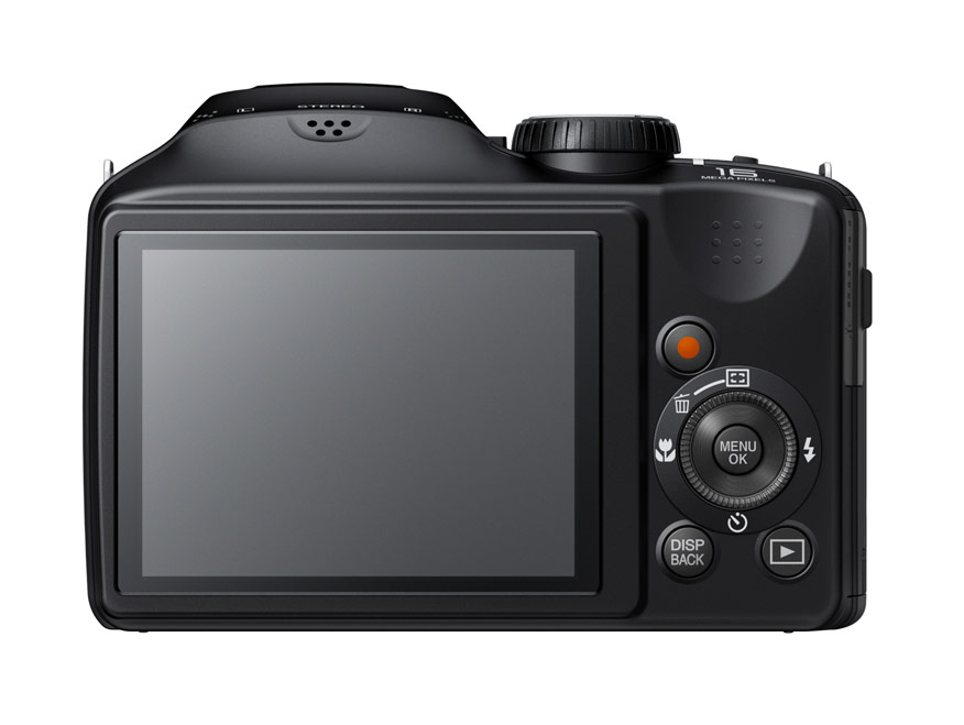 Fujifilm FinePix S6800 Superzoom Camera - Rear View