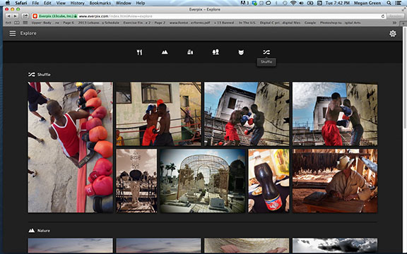 Everpix - Explore Shuffle