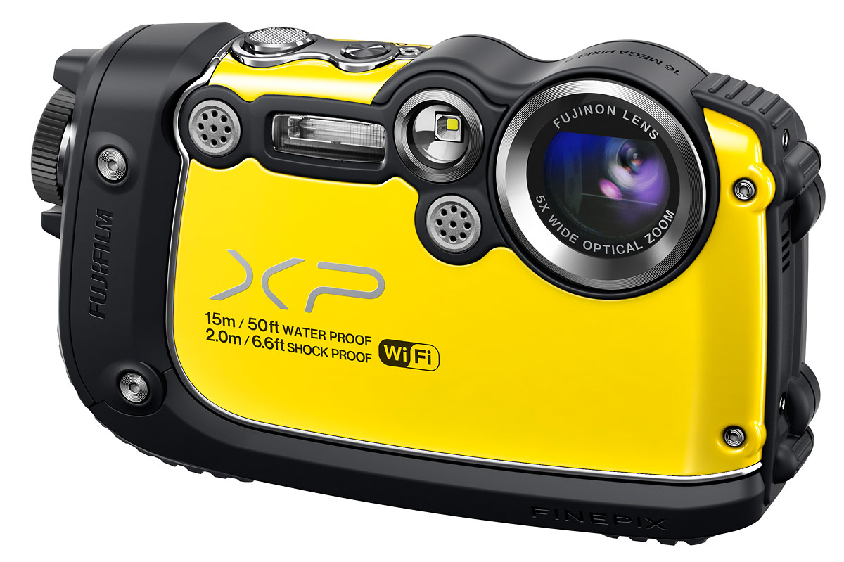Fujifilm FinePix XP200 Rugged Point-and-Shoot With Wi-Fi - Hot Yellow