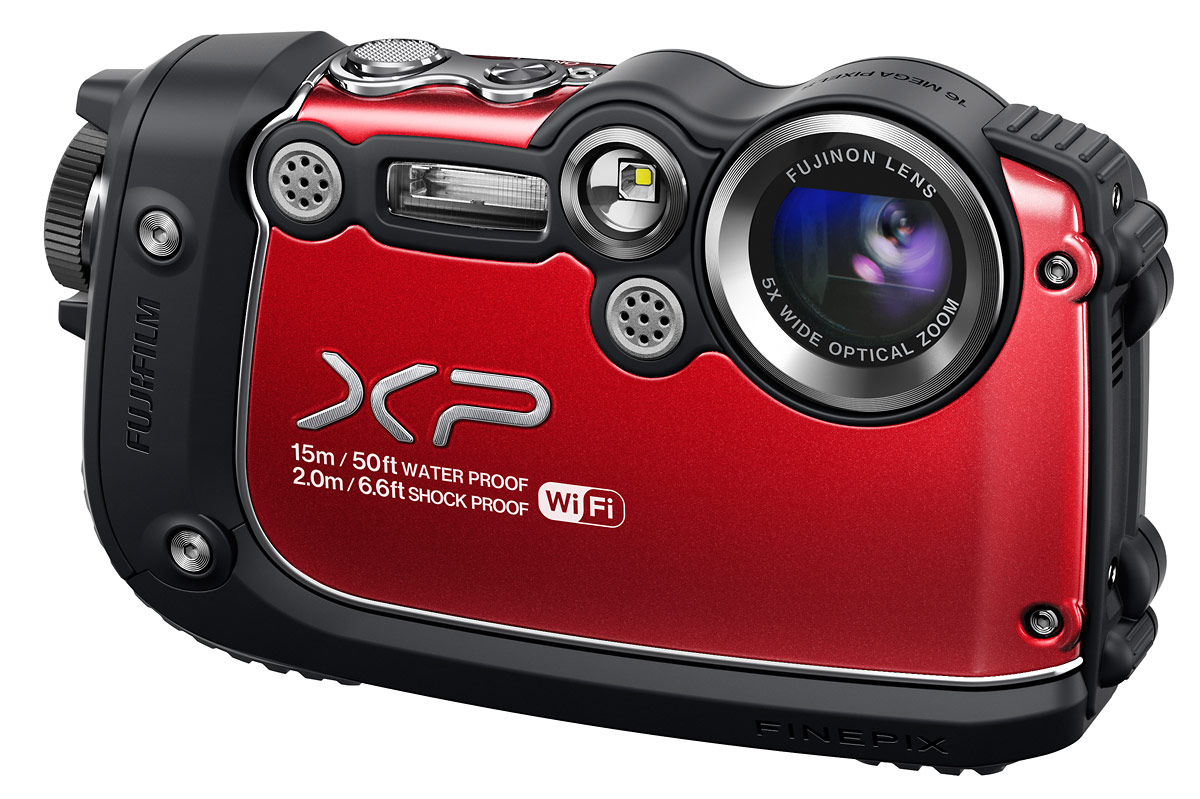 Fujifilm FinePix XP200 Waterproof Point-and-Shoot With Wi-Fi - Red