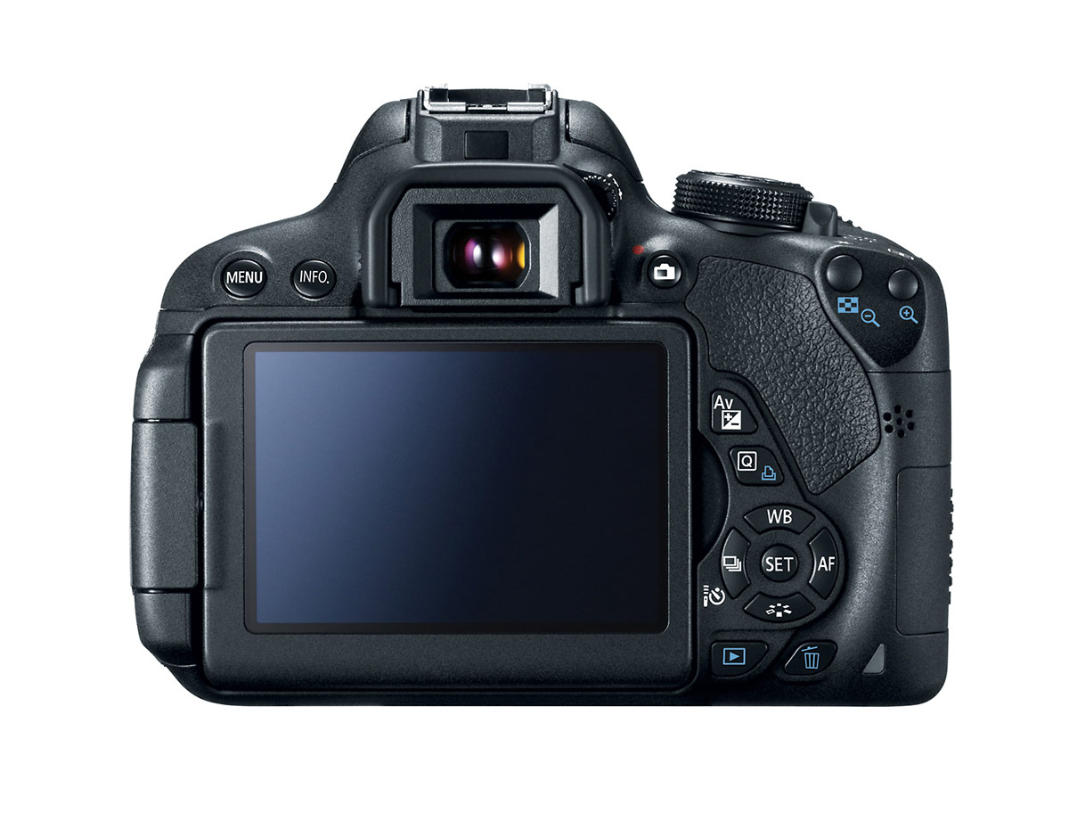 Canon EOS Rebel T5i / EOS 700D - Rear View With 3-inch Touchscreen Display
