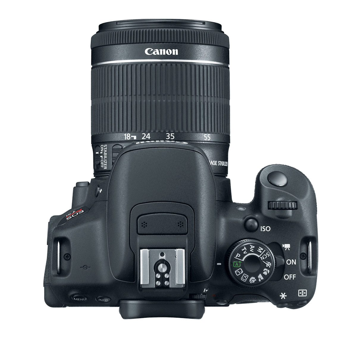 Canon EOS Rebel T5i / EOS 700D - Top View & Controls